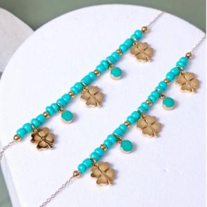 Turquoise Beaded Anklet