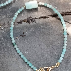Turquoise Charm Stone Bracelet