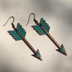 Turquoise Arrow Drop Earrings