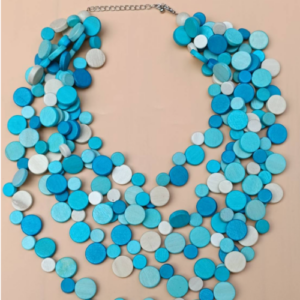 Turquoise Multi Strand Disc Necklace