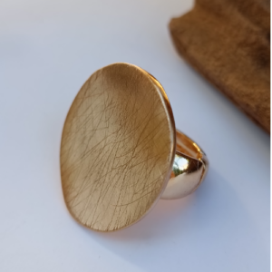 Gold Oval Statement Ring