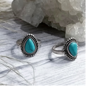 Turquoise Teardrop Ring