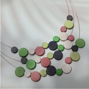 Pastel Disc Bib Necklace