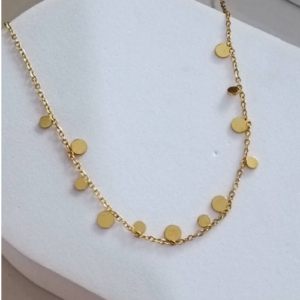 Gold Coin Station Necklace