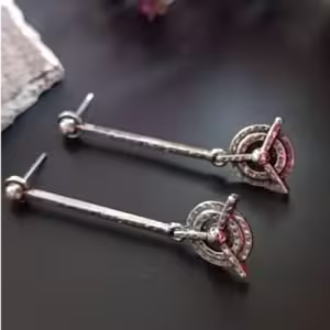 Cone Bar Drop Earrings