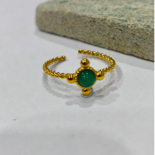 Emerald Round Ring