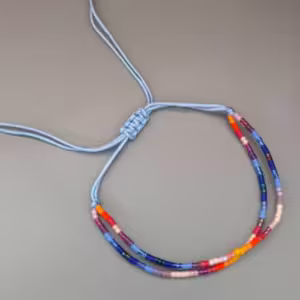 Light Blue Beaded Bracelet