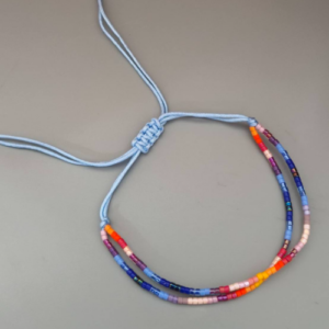 Light Blue Beaded Bracelet