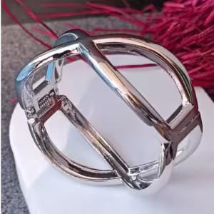 Silver Rectangular Link Bracelet