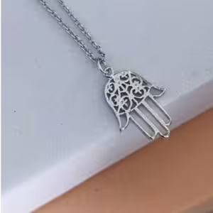 Silver Hamsa Necklace