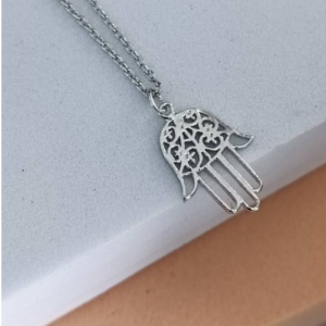 Silver Hamsa Necklace