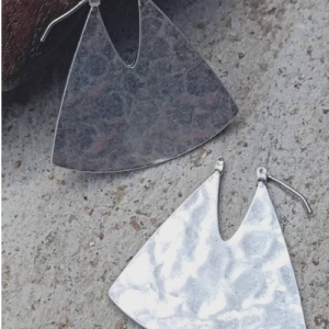 Marble Triangle Stud Earrings