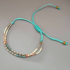 Blue Beaded Bracelet