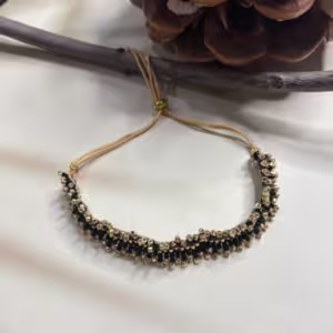 Black Acrylic Cuff Bracelet