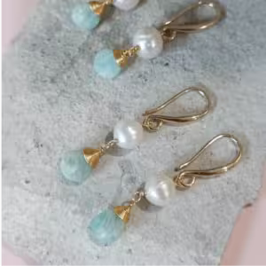 Peal In Caribbean Earrings