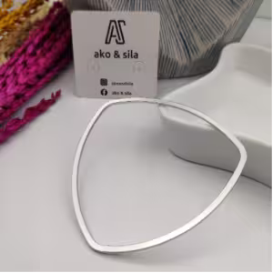 Silver Open Triangle Bracelet