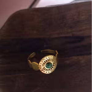 Green Halo Ring