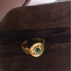 Green Halo Ring