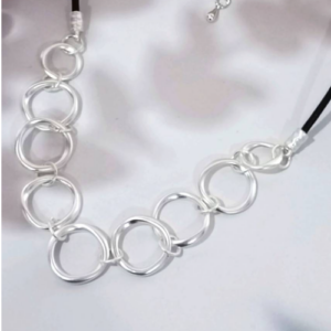Silver Open Circle Necklace