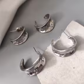Crescent Hoop Earrings