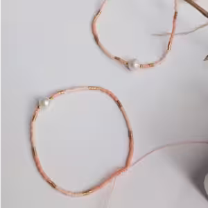 Pink Pearl Accent Bracelet