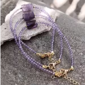 Lilac Charm Stone Bracelet