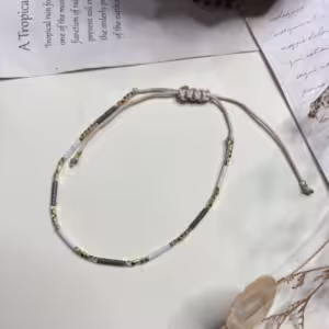 Dark Brown Acrylic Beaded Bracelet