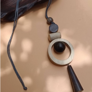 Neutral Ring Tassel Necklace