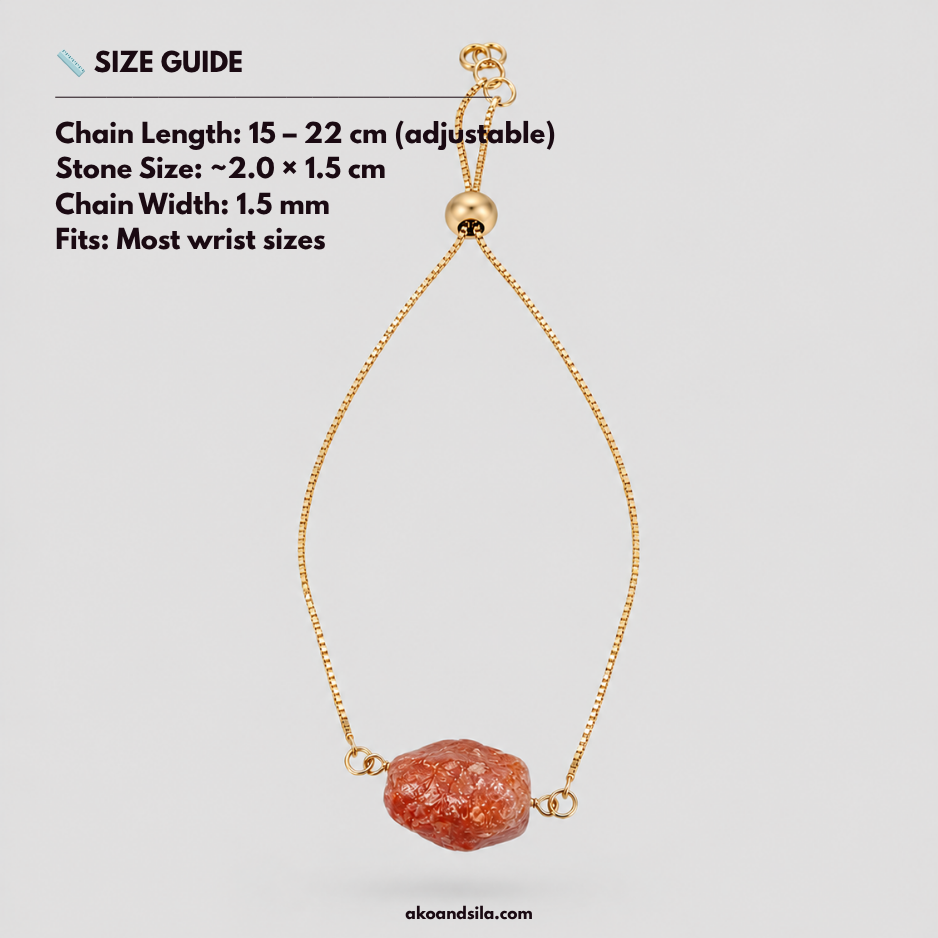 Carnelian Agate Slider Bracelet - Image 5