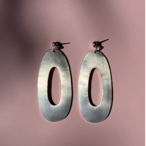 Silver Open  Earrings