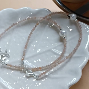 Orange Pearl Bracelet