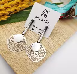 Sterling Filigree Fan Earrings