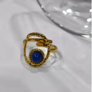 Cobalt Oval Ring