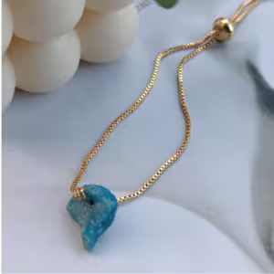 Ocean Apatite Slider Bracelet