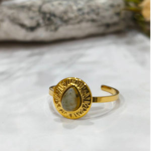 Taupe Bezel Ring