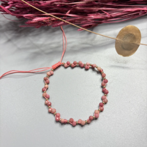 Pink Natural Stone Bracelet