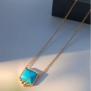 Aqua Veil Pendant Necklace