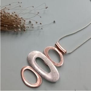 Rose Gold Triple Loop Necklace