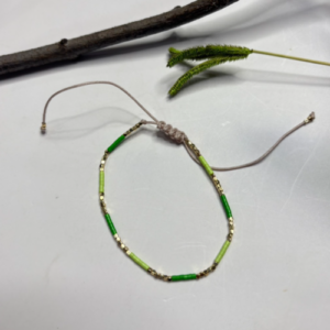 Light Green Acrylic Beaded Bracelet