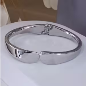 Silver Wave Cuff Bracelet