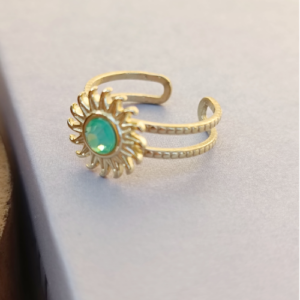 Lagoon Sunburst Ring