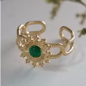 Emerald Crown Ring