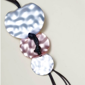 Mixed Metal Disc Necklace