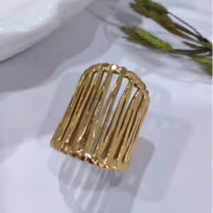 Gold Cage Ring