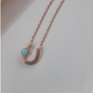 Rose Gold Horseshoe Necklace