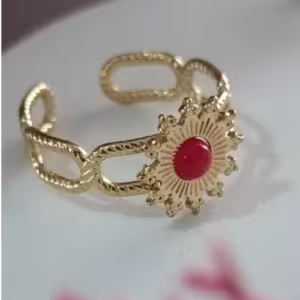Coral Crown Ring
