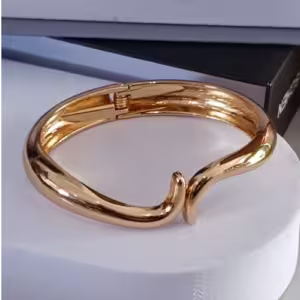 Gold Smooth Wrap Bracelet