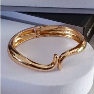 Golden Smooth Wrap Bracelet
