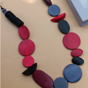 Berry Blue Pebble Necklace