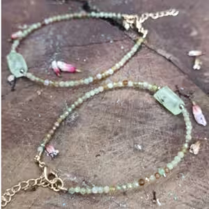 Green Charm Stone Bracelet